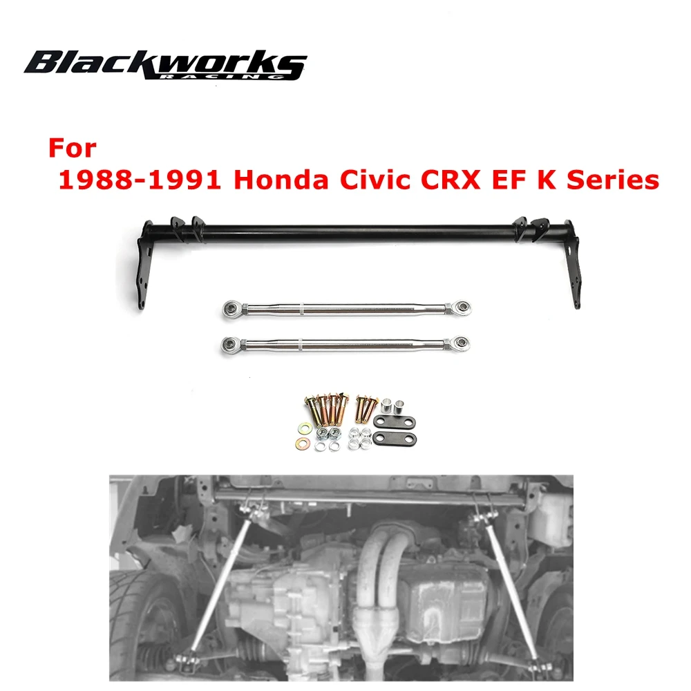 

For 1988-1991 Honda Civic CRX EF K Series New Black Front Suspension Arm Lower Traction Control Tie Bar High Quality