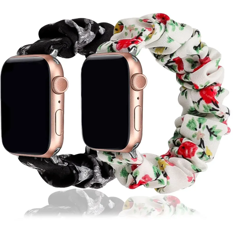 Printed Elastic Scrunchie Watch Strap