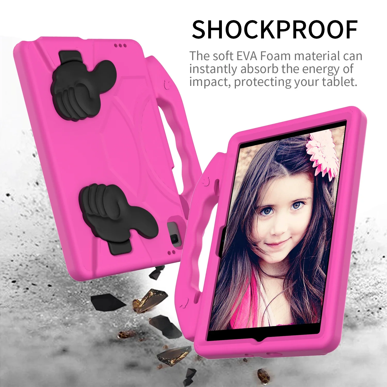 Durable Kids EVA Protective Case with Thumbs Up Design