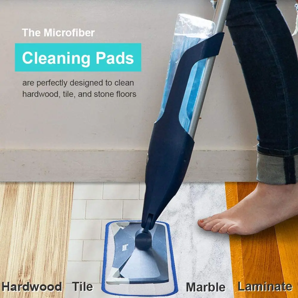 Microfiber Moping Cloth Replacement Heads for Bona Floor Care System Wet/Dry Flat Mop Cloth Cleaning Tools Mop