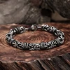 Vintage Braided Stainless Steel Men's Bracelet Hip Hop Simple Braided Lantern Hand Chain For Male boyfriend Trendy Bangle Gifts 4