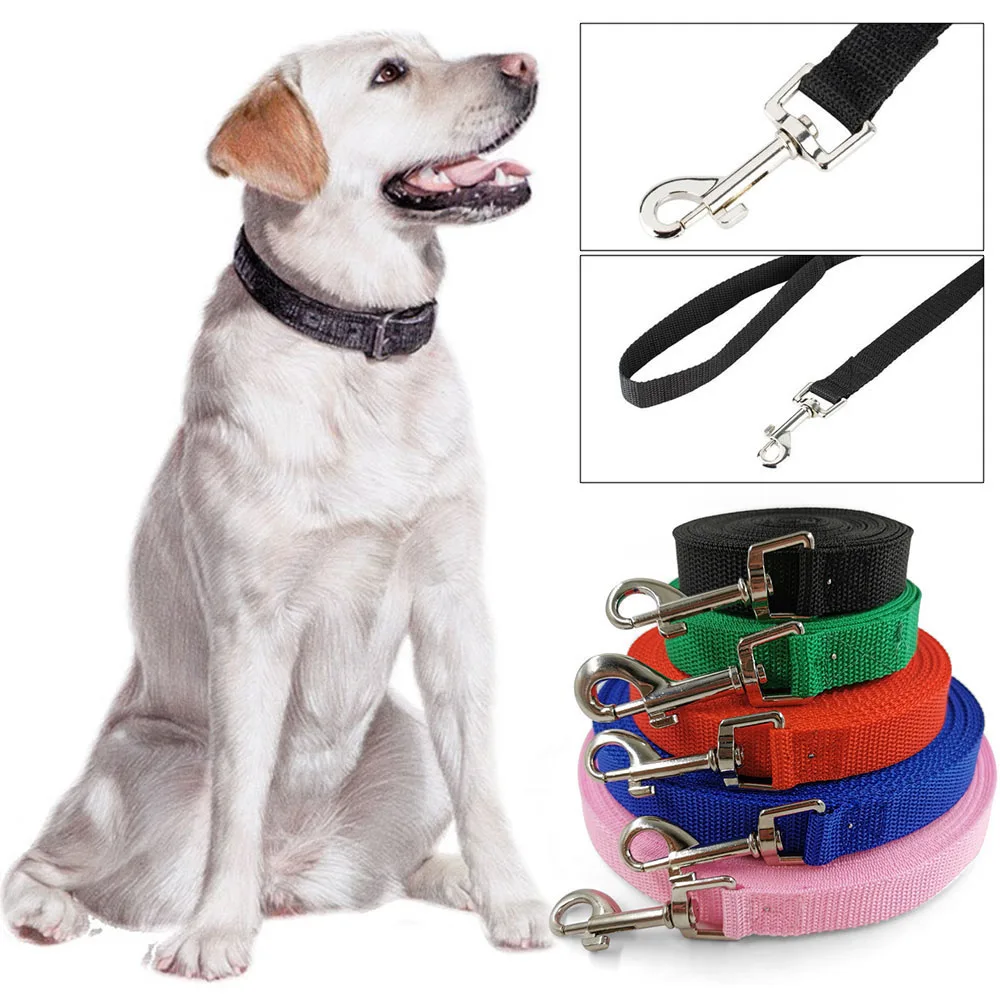 

Nylon Dog Training Leashes Walking Pet Leash Long Lanyard Traction Rope For Small Large Dogs 1.5M 3M 4.5M 6M 10M Lead Item