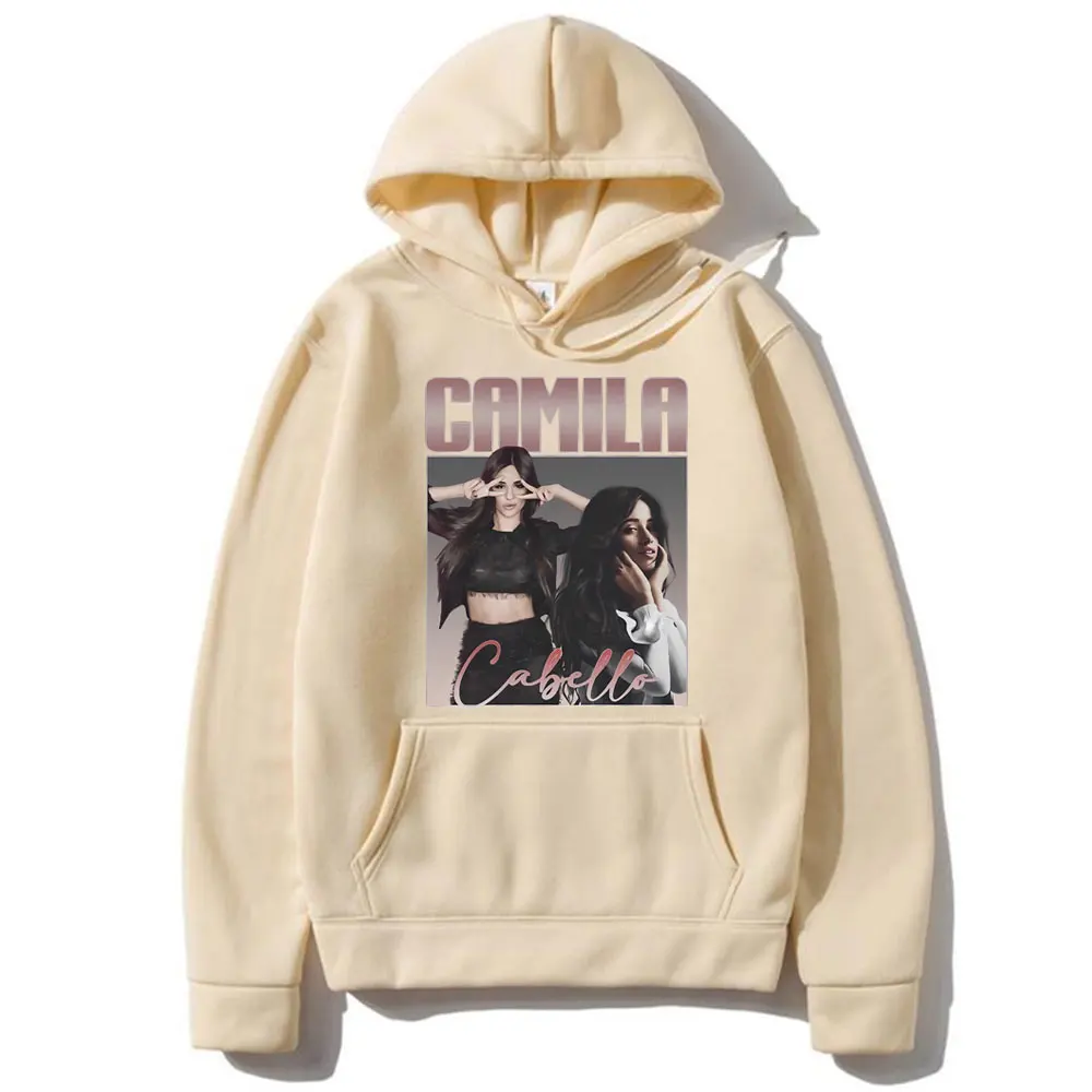 Camila Cabello Graphic Print Hoodie Men Women Fashion Hip Hop Casual Sweatshirt Unisex Vintage Oversized Fleece Cotton Hoodies