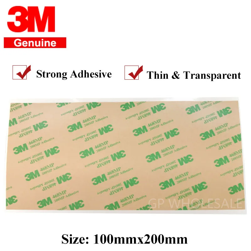 5sheets10cmx20cmx013mmClear3M468468MP200MPDoubleSided