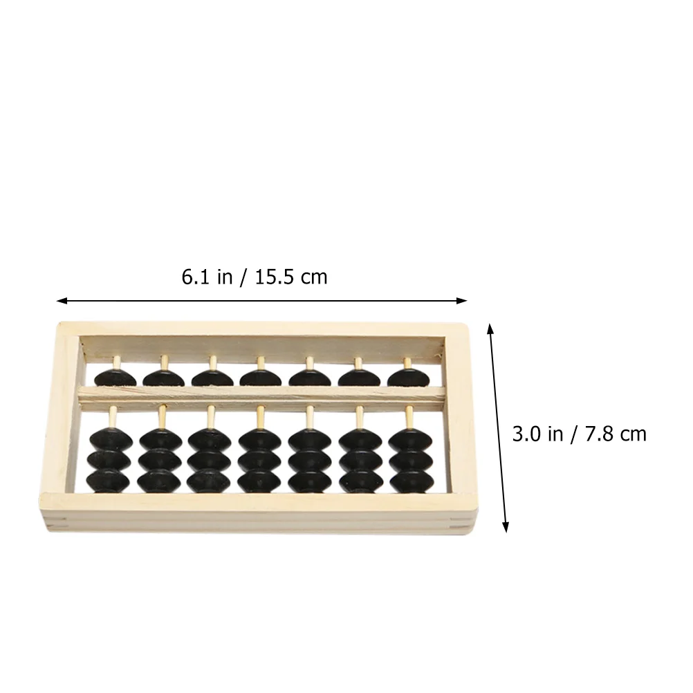 Educational Chinese Abacus Ornament Decorations Wooden Child Mini Toys