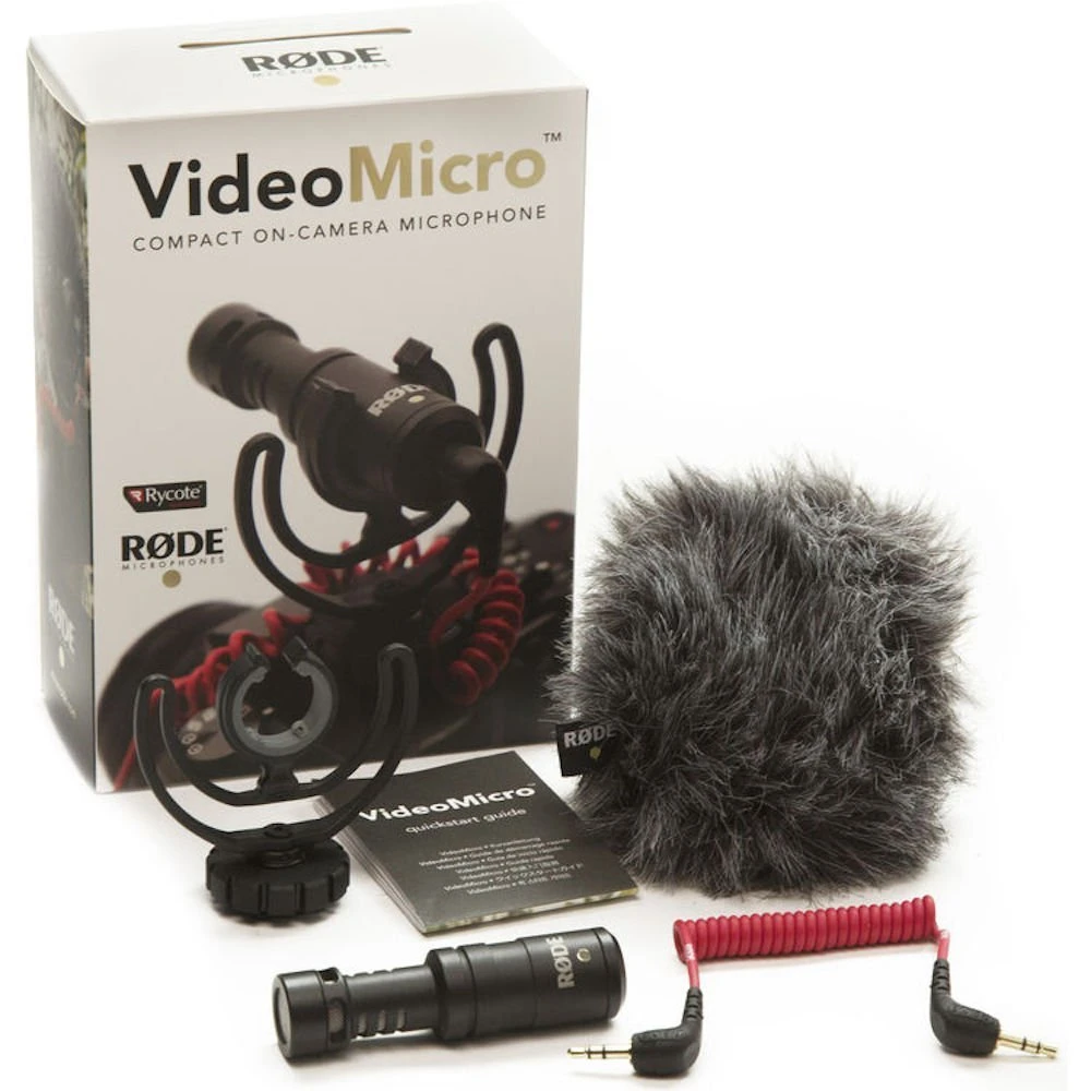 

Rode VideoMicro Compact On-Camera Recording Microphone for Canon Nikon Lumix Sony DJI Osmo DSLR Camera Microfone