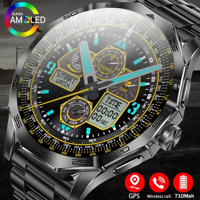 남성을 위한 첨단 스마트워치: BOALZETD 남성용 GPS 트랙 NFC 스마트워치