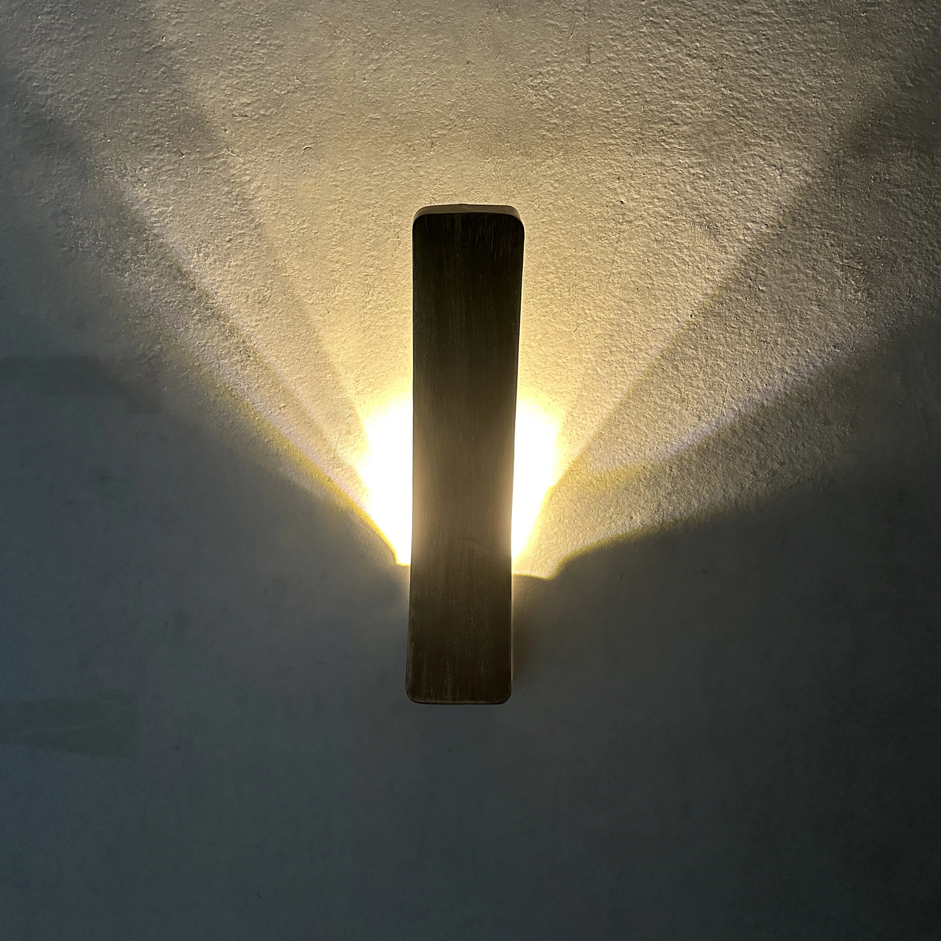 

Modern Minimalist Bronze Iron Wall Lamp LED Three Color Changing Lighting Bedroom Living Room Corridor Indoor Sconce Fixture