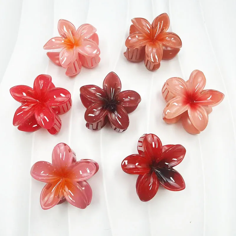 Hair Comb Hair Accessory Hair Clip Hair Headdress Bridal Headwear Pearl Hairpins Hair Band Crown Hair Clip Red Flower Hairpin Handmade Girls Gradient Frangipani Ponytail Holder Barrette Simple Bride Tiaras Headdress
