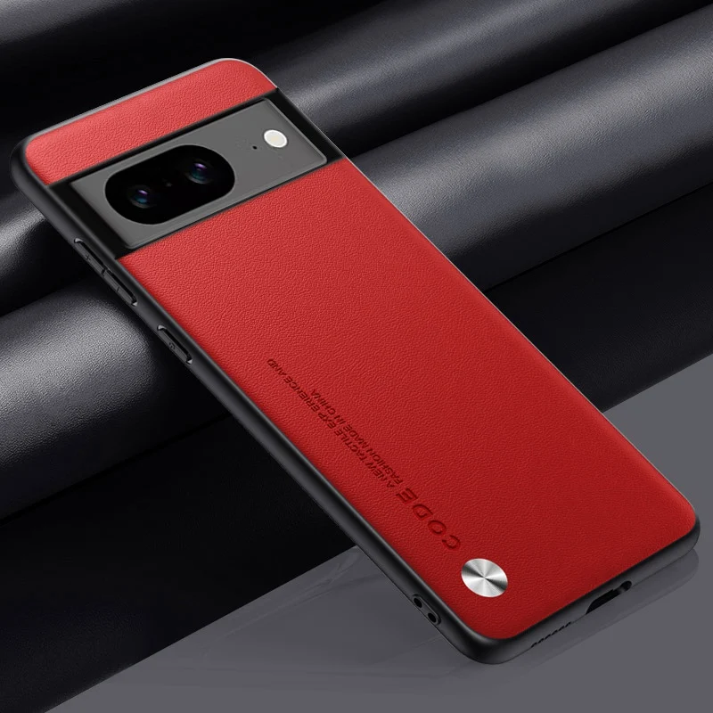 Premium PU Leather Shockproof Silicone Phone Case - Durable Back Cover