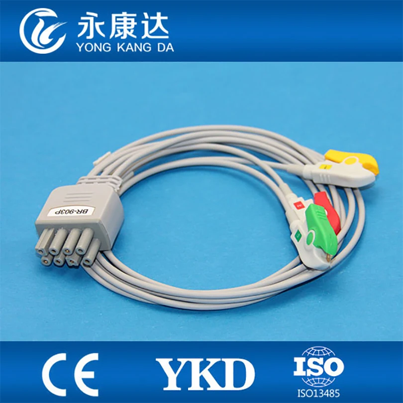 

Для Nihon Kohden BR-903P ECG Cable 3 Lead ECG провода IEC Clip