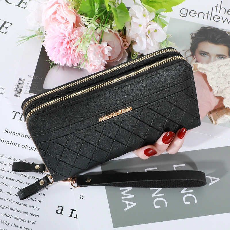 Long Women's Wallet Female Purses Tassel Coin Purse Card Holder Wallets Female Pu Leather Clutch 5