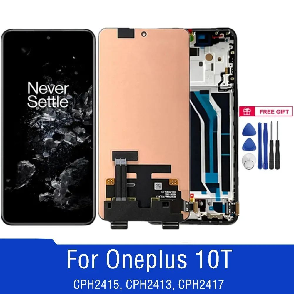 

6.7" AMOLED For Oneplus 10T CPH2415 CPH2413 CPH2417 LCD Display Touch Screen Digitizer Assembly Parts