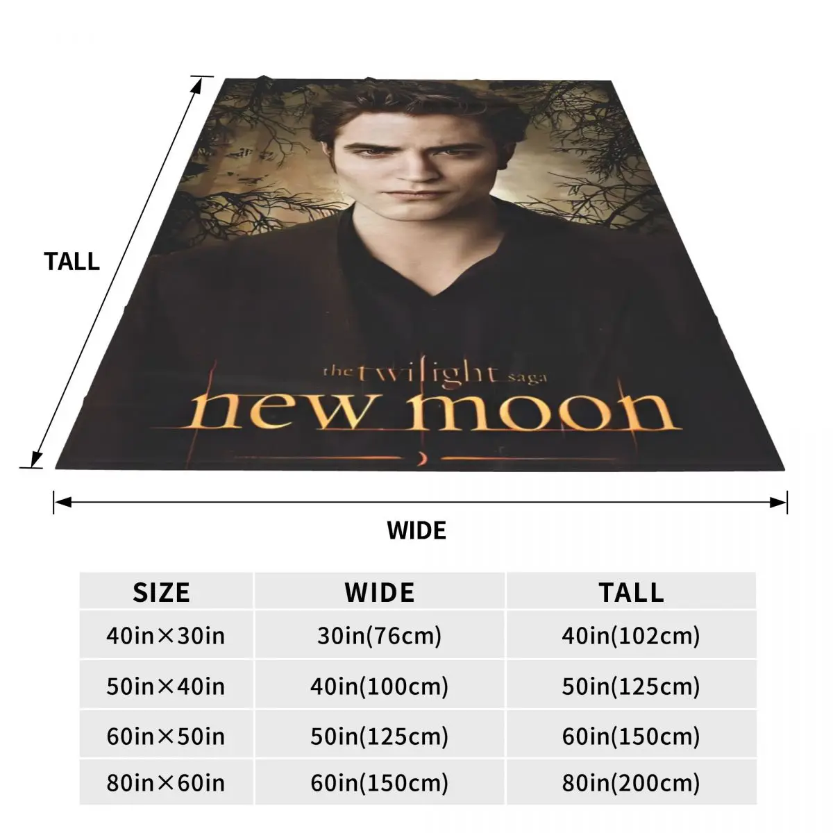 The Twilight Saga Blankets Flannel Summer Edward Multi-function Super Soft Throw Blankets for Bed Travel Rug Piece 6