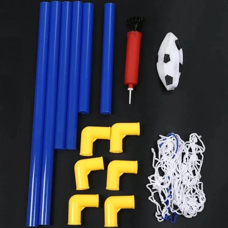Football Soccer Ball Goal Post Net Set Pump Indoor Mini Folding Kids Sport Outdoor Home Game Toy Child Birthday Gift Plastic