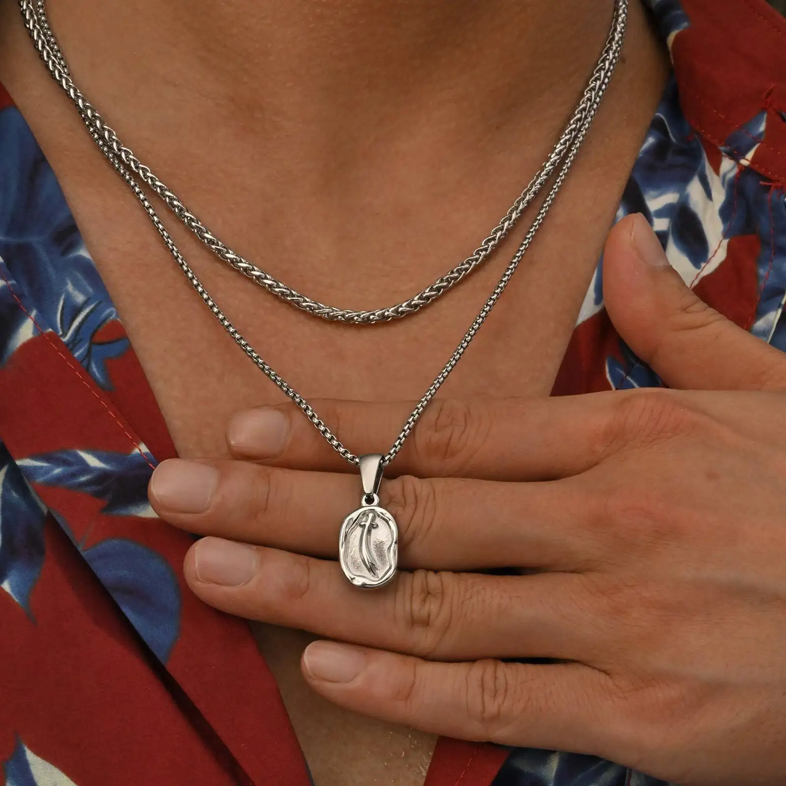 Islamic Imam Ali Zulfiqar Sword Necklace for Men,Stainless Steel Quran Necklace,Talisman Amulet Religious Gift