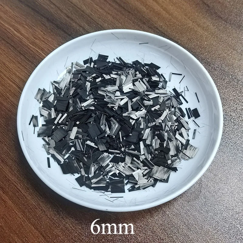 High Strength Carbon Fiber Chopped Bundle - Marble Texture DIY Interior Parts, 100g
