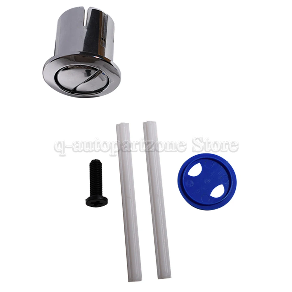 Chrome Flush Push Button Plain Push Rods Short Body For Roca D1D Dual 822040001 AH0002100R Old Style