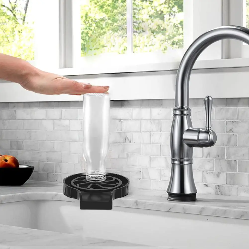 1 Set of ABS Embedded Automatic Glass Rinser Quick Cleaning Easy