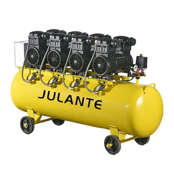 Compressori industriali silenziosi senza olio 8bar 220v 1400rpm 2.2kw 120L Compressore d'aria portatile