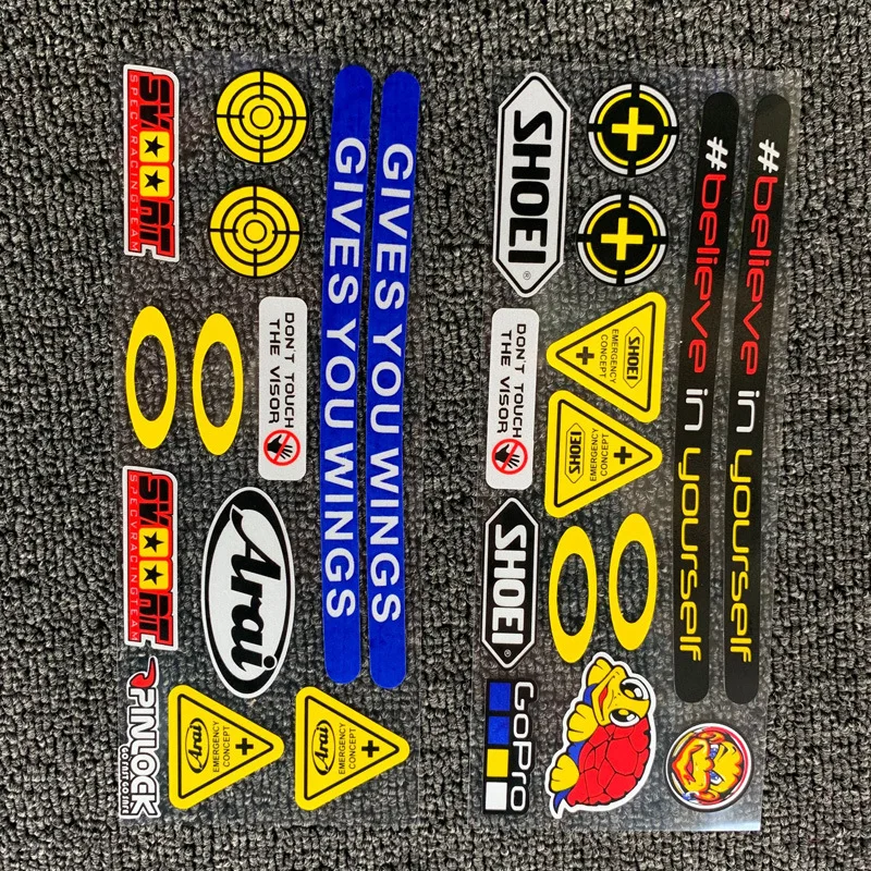 Refelctive SHOEI Helmet Visor Decals Motorcycle Car Styling Gives You