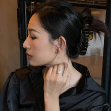  Brass  Stunning Stackble AAA Zircon Solid Ring Women Jewelry Designer T Show Club Cocktail Party Rare Hiphop Japan Korean 