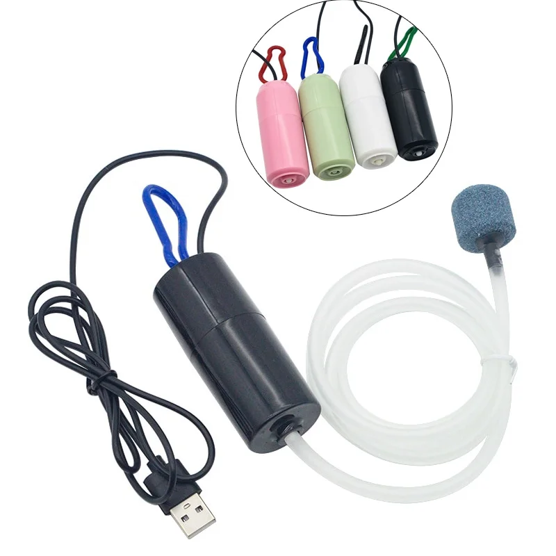 Аквариумный кислородный воздушный насос аквариумный бесшумный компрессор USB