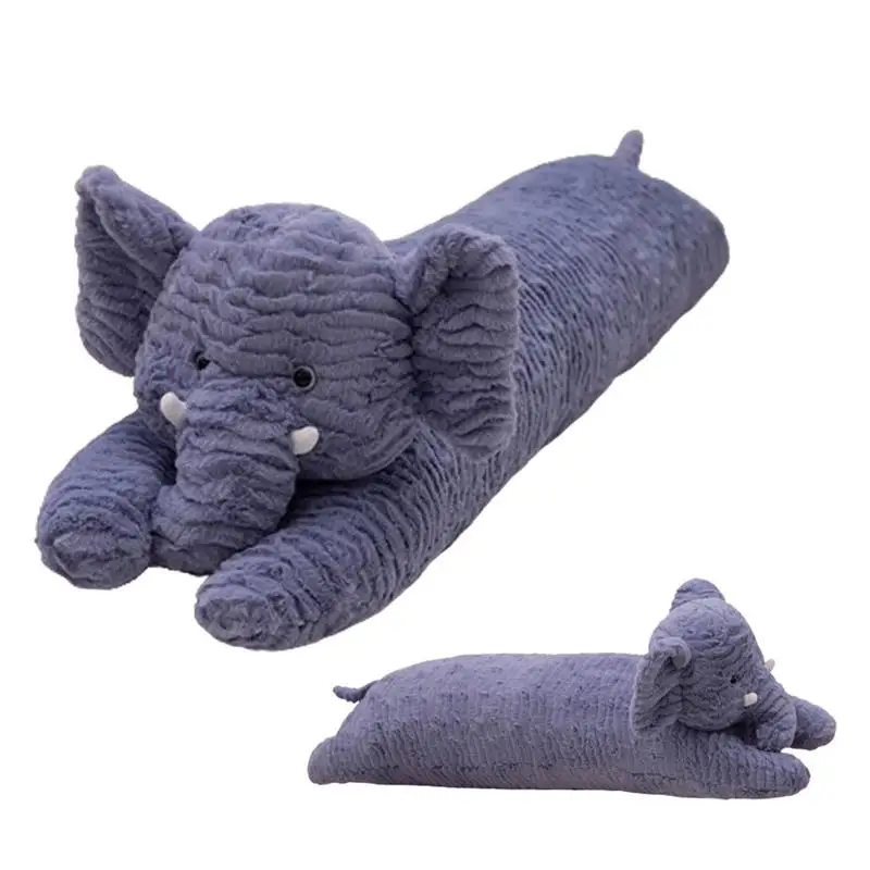 

Animal Pillow For Kids Safe Elephant-Shaped Kids Body Pillow Long Full Body Pillow Skin-Friendly Machine Washable Comfortable