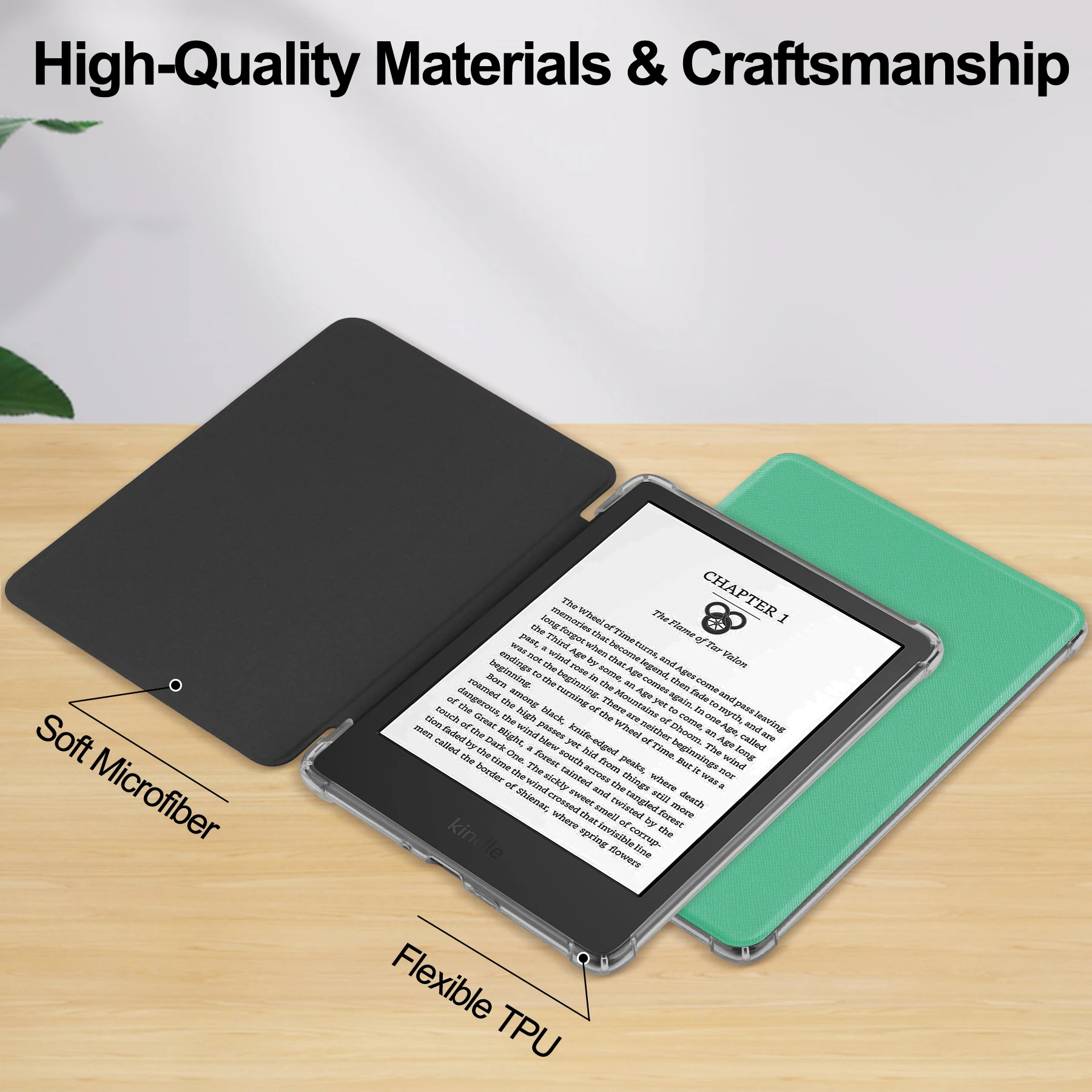 Transparent Soft TPU Cover for Kindle Paperwhite Signature Edition (2024)