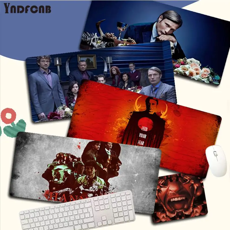 

YNDFCNB Hannibal Mousepad New Rubber Mouse Durable Desktop Mousepad Size for Game Keyboard Pad for Gamer