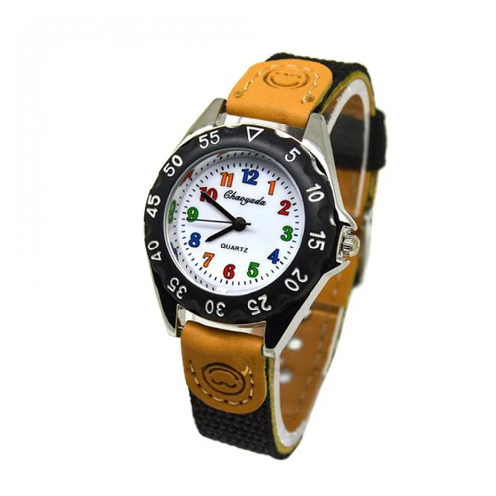 New Cute Children\'s Watch Waterproof Quartz Watches for Boys Girls Sports Wristwatch Kids Clock Nylon Strap Child Birthday Gifts
