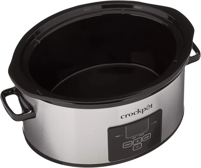 6 Quart and Split 2.5 Quart Double Slow Cooker and Food Warmer,  Programmable Slow Cooker with