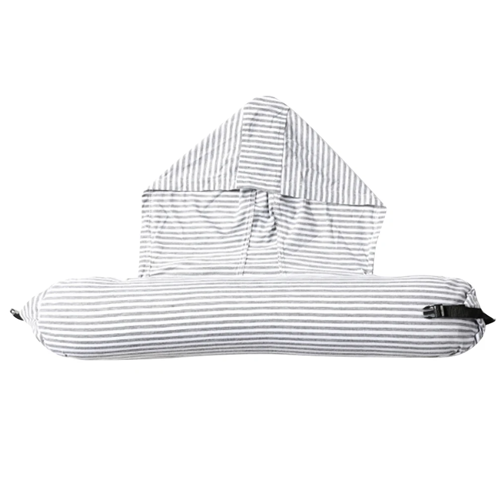 Stuffable Neck Pillow Hooded Neck Pillow Multi-Function Travel with Hood Lightweight for Travel Essentials
