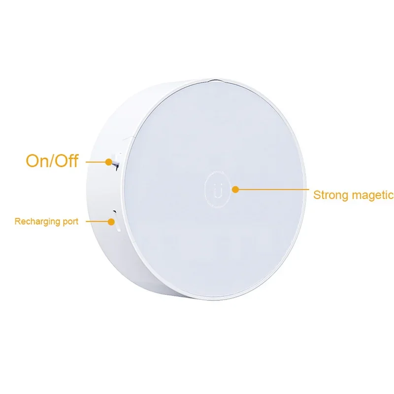 USB Rechargeable Puck Lights Remote Control Wireless Led Under Cabinet Light Color Changeable Dimmable Under Counter Light