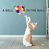 1/3PCS Cat Toys Cat Plush Ball Toy Pet Elastic Bell Ball Self Hi Ball Playing Cat Colorful Woolen Ball 3