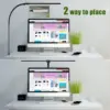 Double Head LED Clip Remote Control Desk Lamp Architect Table Lamp for Home Office Lighting 5 Color Modes and 5 Dimmable 5
