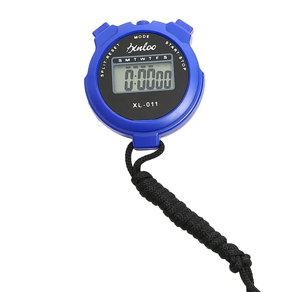 Chronograph Devices Waterproof Digital Stopwatch with Silent Timer Chronograph Function Compact Size Simple Operation for Sports