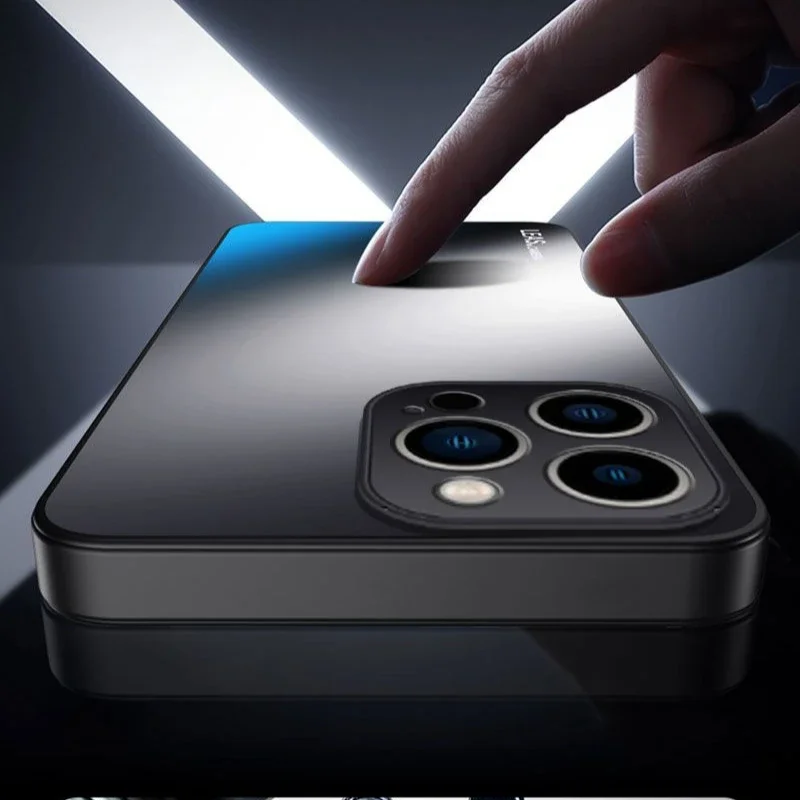 Luxury AG Matte Magnetic Back Cover with 360° Rotating Bracket and Shockproof Bumper