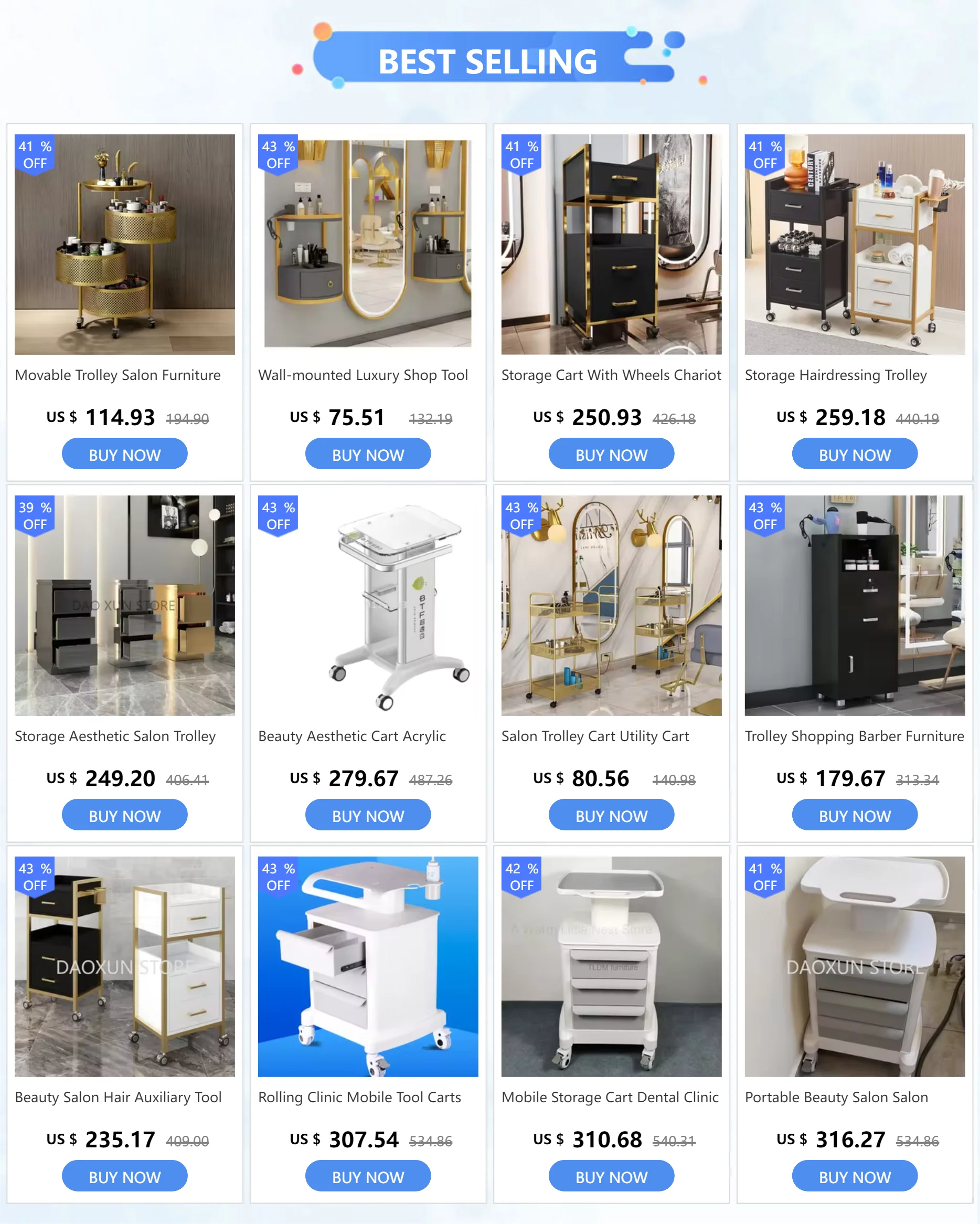 Description Picture 2 of itemPortable Beauty Salon Salon Trolleys Dental Clinic Mobile Tool Carts Medical Hospital Auxiliary Cart With Wheels Salon Furniture