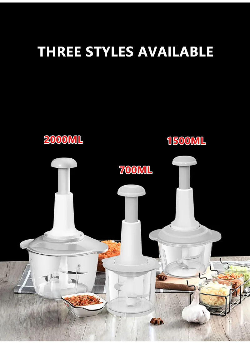 Tenta Kitchen Food processes Hand Crank Food Processor/Manual Food  Chopper/Meat Grinder/Vegetable Dicer And Mincer/Fruit Blender With Egg  Separator