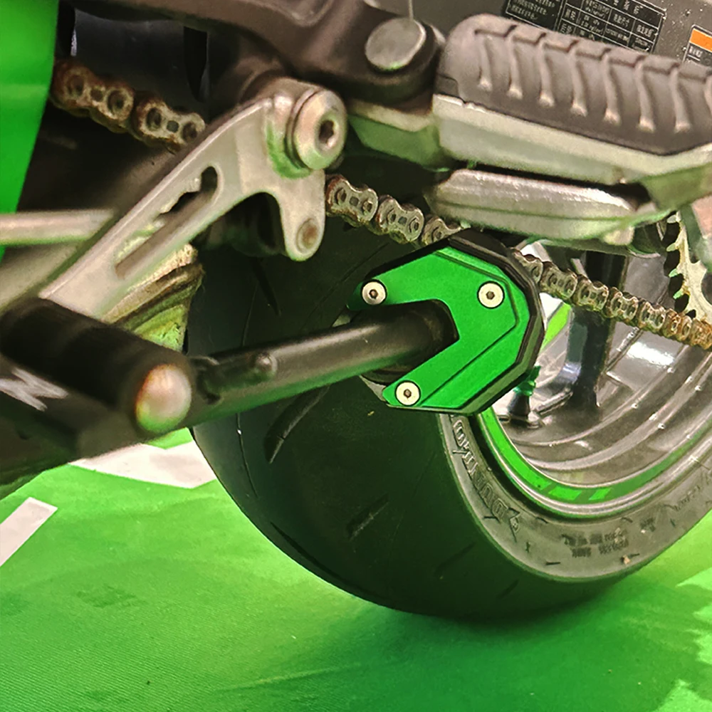 Enhanced Motorcycle Kickstand Side Stand Enlarged Plate Pad Support Accessories