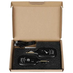 IRIN Wireless UHF Guitar Transmitter and Receiver for Electric and Acoustic Instruments (Black)