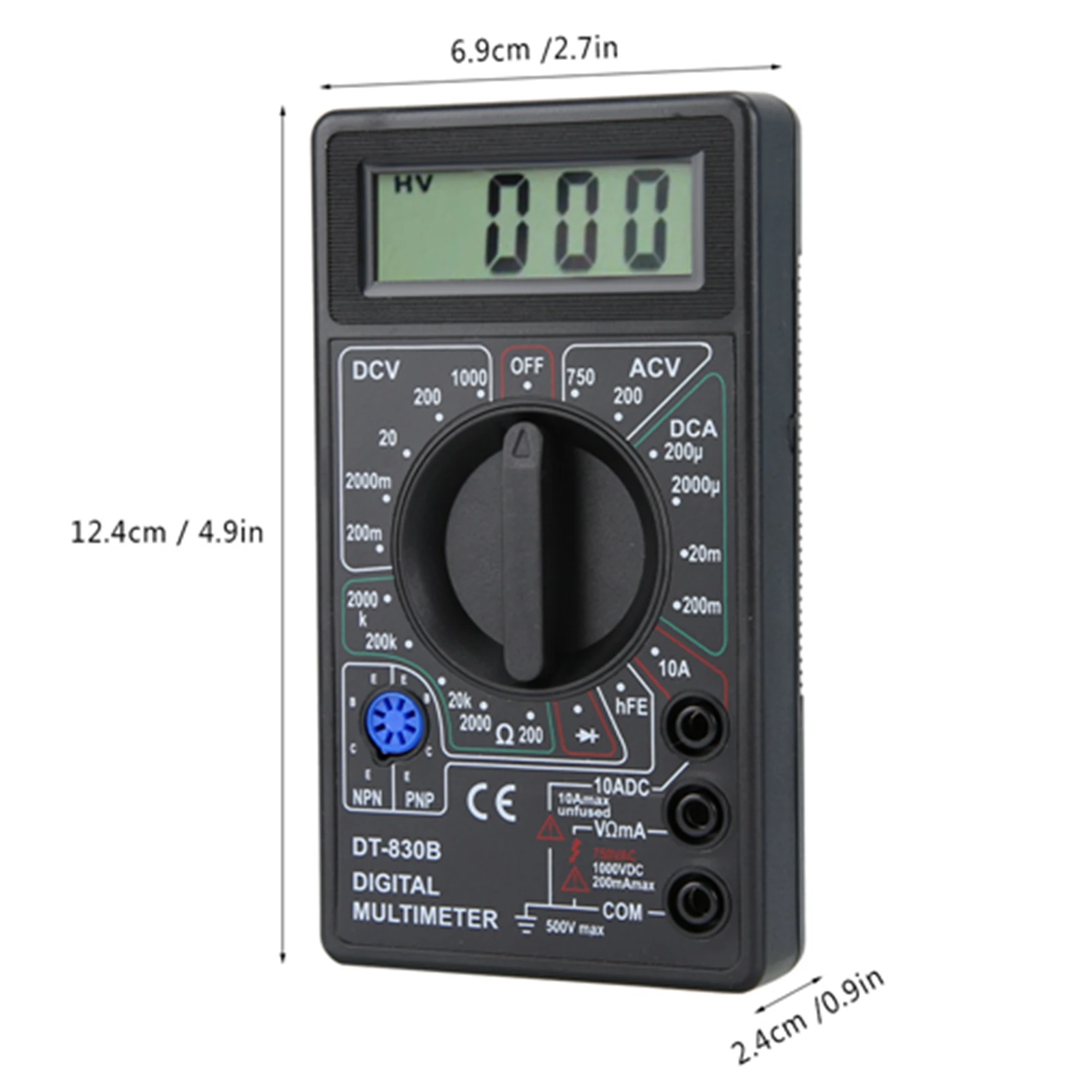 Digital Multimeter for Amp Volt Ohm Test