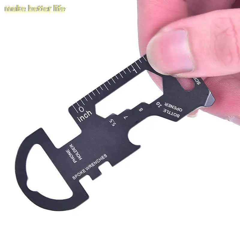 Description Picture 4 of itemOutdoor Multitools EDC Stainless Steel Keychain Survival Gear Gadget Bottle Opener Multi Pocket Tool Pendant Keyring 1pc