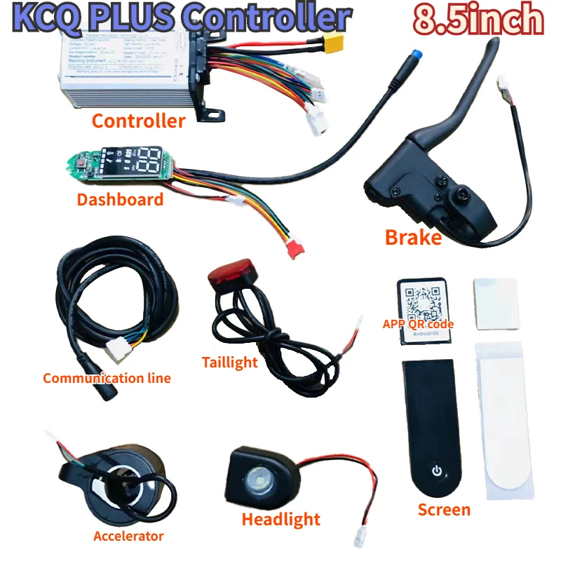 

Original Electric Scooter Controller for 8.5inch Scooter DC36V 350W X-Play XT60 Matherboard Bluetooth with APP Max Speed 30Km/h