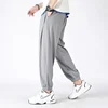 New Ultra-thin Men Fashionable Trendy Ice Silk Pants Comfortable High Elasticity Breathable Summer Outdoor Sports Fitness Pants 2