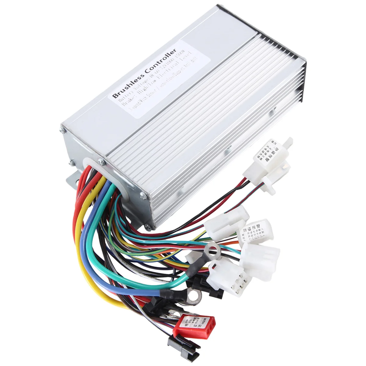 Dc Motor Speed Controller Motor Speed Controller Electric Bike Controller Electric Motor Speed Controller 48V 60V 64V 72V 1000W 1500W Electric Controller 12 Tube Dual Mode E-Bike Brushless Controller Speed Motor