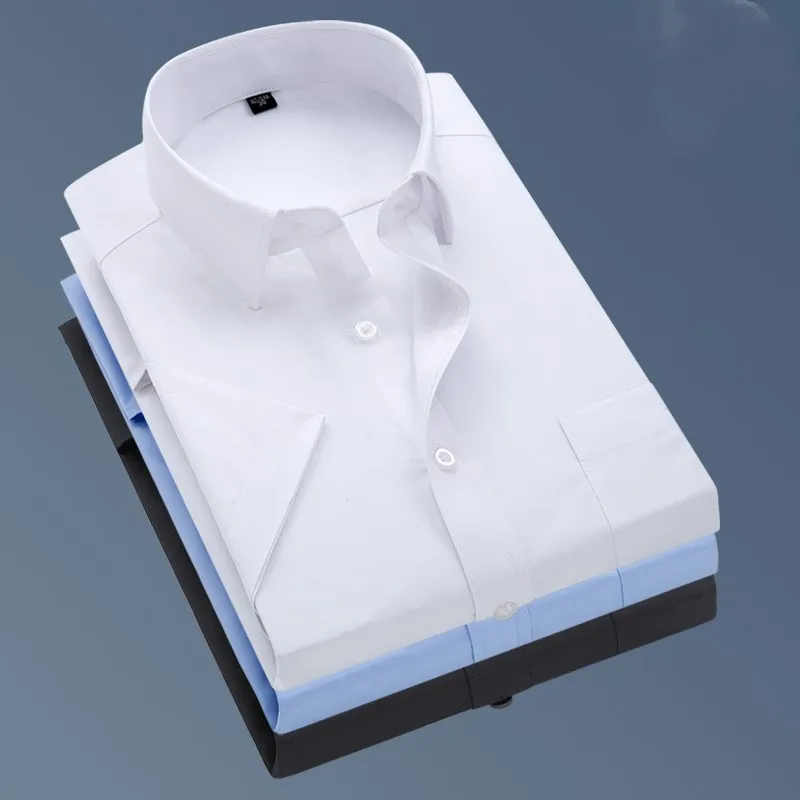 T Shirt Men Summer Fashion Short Sleeve Large Size S-5XL Slim Cool Solid Color