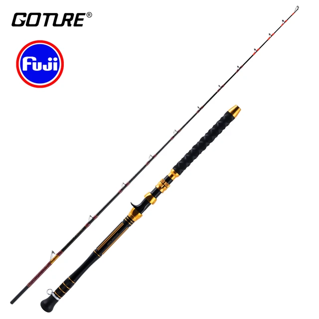 Goture Full Fuji Guide Ring Japan Ocean Jigging Slow Fishing Rod 180#-300# Casting  Spinning Rods Test 15-20kg Heavyweight Sea - AliExpress