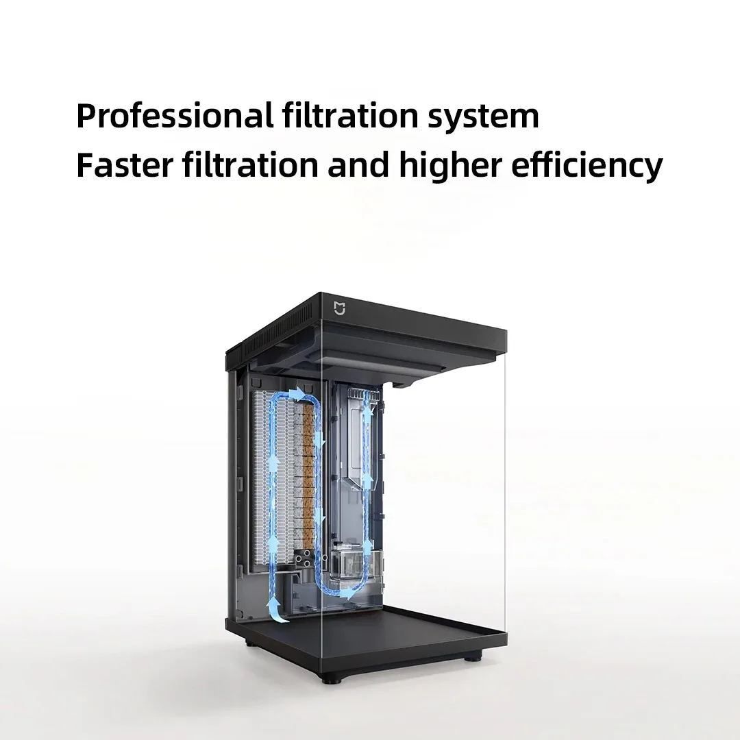 Xiaomi Mijia Smart Desktop Acquario 10L Smart Fish Tank App Controllo Alimentazione Pro Filtrazione Mi Home Compatibile Senza Assemblaggio CN - immagine 3
